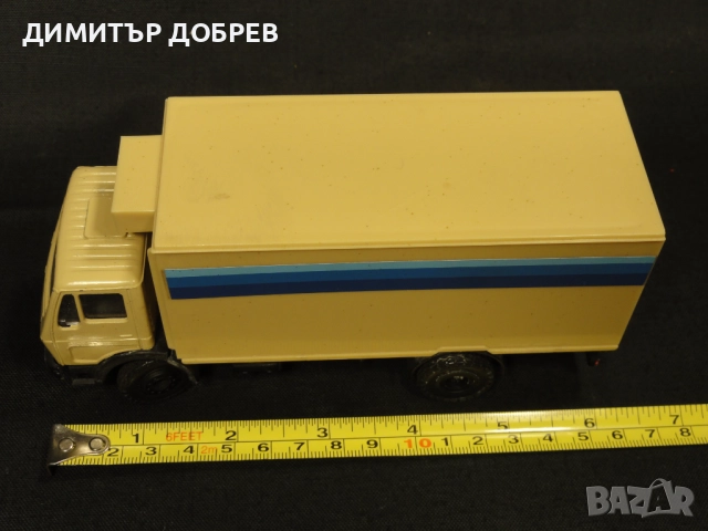 1/50 СТАРА РЕТРО МЕТАЛНА КОЛИЧКА МАЩАБЕН МОДЕЛ КАМИОН MERCEDES-BENZ CONRAD GERMANY, снимка 8 - Колекции - 51670409