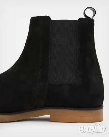 Кожени мъжки боти тип челси AllSaints Rhett Suede Boot Черни Размер 41, снимка 6 - Мъжки боти - 48095445