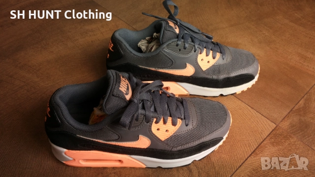 NIKE AIR MAX 90 ESSENTIAL SUNSET GLOW BLACK PLATINUM размер EUR 37,5 / UK 4 маратонки 114-13-S, снимка 3 - Маратонки - 52227595