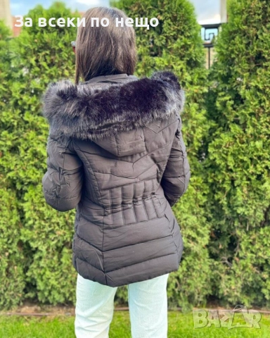 Дамско Зимно Яке С Качулка Код EN30, снимка 2 - Якета - 52511314