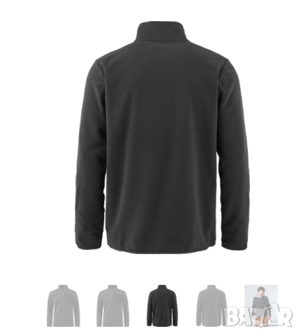 Мъжко полар  Bula, тъмносиво размер Л, снимка 3 - Спортни дрехи, екипи - 52447560