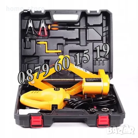 Комплект Електрически крик с електрически гайковерт 12 V 2 тона, снимка 2 - Други инструменти - 50090757