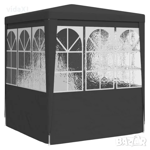 vidaXL Професионална парти шатра със стени 2x2 м антрацит 90 г/м², снимка 5 - Къмпинг мебели - 56147610