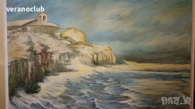 Старинна Българска Картина - Ат. Ганчев , снимка 6 - Антикварни и старинни предмети - 47399519