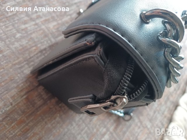 Чанта кожа черна, снимка 6 - Чанти - 42231713