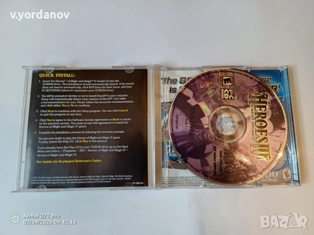 Heroes IV само дискове, снимка 3 - Игри за PC - 53410843