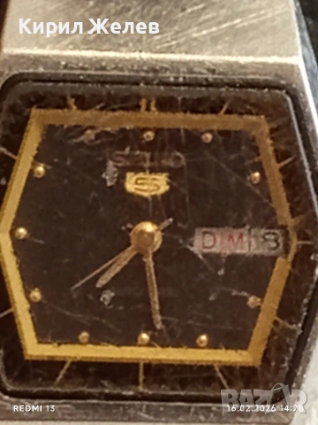 Стар марков дамски часовник SEIKO 5 рядък за КОЛЕКЦИЯ 51884, снимка 3 - Антикварни и старинни предмети - 53495257