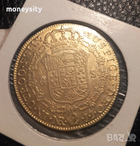Златна монета Испания 8 Ескудо злато, снимка 2 - Нумизматика и бонистика - 52156006