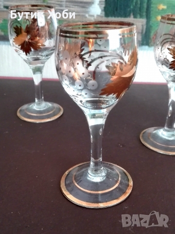 Антикварни чаши за ликьор, снимка 7 - Антикварни и старинни предмети - 36076163