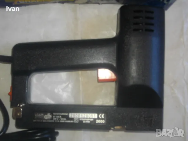 Нов немски комбиниран 8-16мм електрически дърводелски тапицерски ТАКЕР Elektro Tacker Top Craft ET 1, снимка 15 - Други инструменти - 47485869