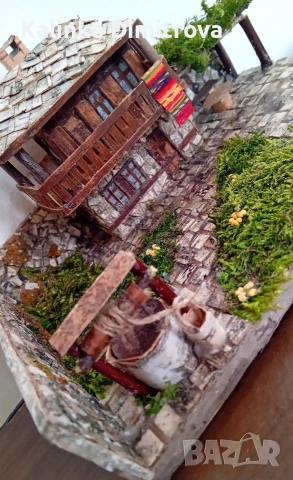 Макет на Възрожденска къща-ръчна изработка., снимка 10 - Декорация за дома - 53137788