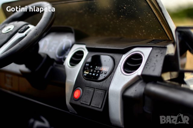 Акумулаторен джип TOYOTA Tundra 12V, лицензиран, с меки гуми, кожена седалка, снимка 17 - Детски велосипеди, триколки и коли - 37661766