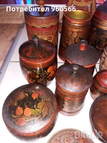 Руски дървени съдове, снимка 7 - Декорация за дома - 34028592