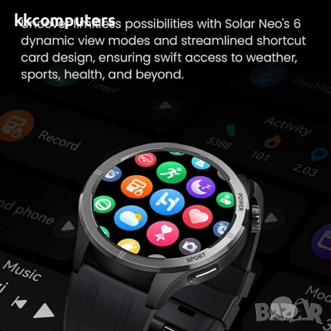 HAYLOU Solar Neo LS21 Смарт часовник- 1.53", 127 Спорт, 24/7 сърдечен ритъм, кислород в кръвта, кръв, снимка 8 - Смарт часовници - 52536915