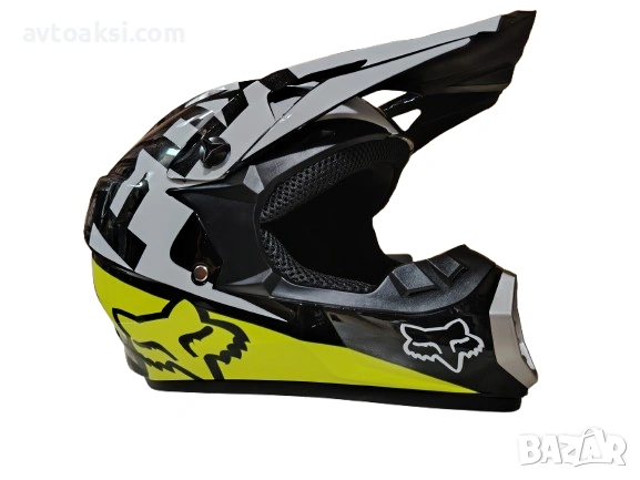 Каска Крос Мотор/Скутер/Бъги/Вело/АТВ FOX-7177, снимка 5 - Аксесоари и консумативи - 53221031