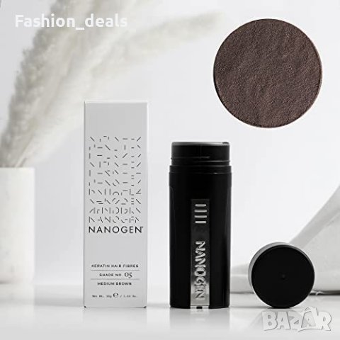 Нови Естествени кератинови влакна за алопеция изтъняла коса Кафяв цвят, снимка 2 - Други - 40594738