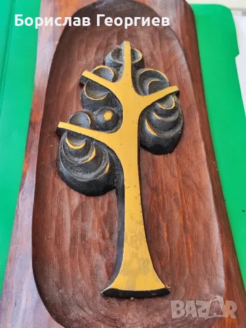 Бронзова пластика ,,Дървото на живота,,, снимка 2 - Колекции - 50064274