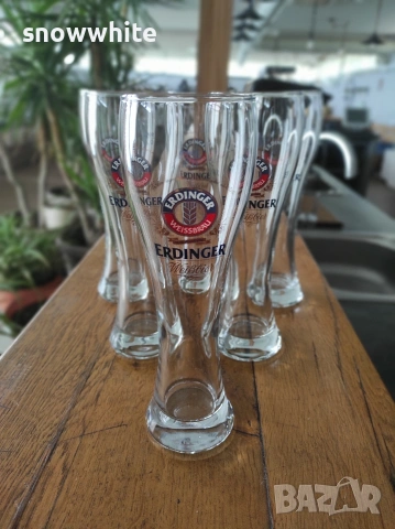 Чисто нови чаши за бира Ердингер - 300 мл, снимка 2 - Чаши - 53053652