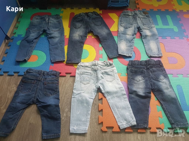 Лот Бебешки дънки 6-12м 4лв броя, снимка 9 - Бебешки дънки - 36076982