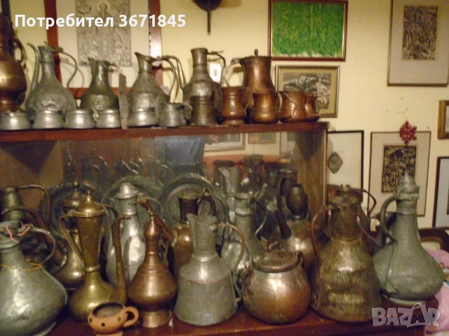 колекция от стари бакърени съдове, снимка 5 - Антикварни и старинни предмети - 53265513