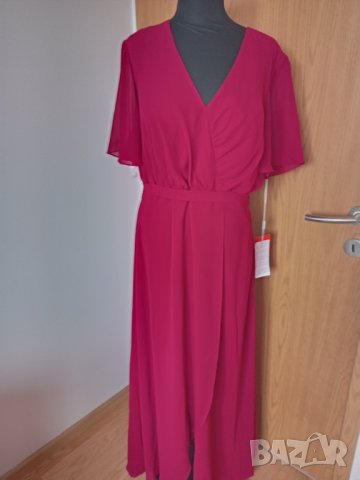 Официална рокля Burgundy XXL Нова, снимка 8 - Рокли - 40644753