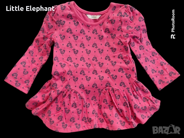 Туника за 12-18 мес момиченце"Little burdie",колекция"Animals,Англия/нова