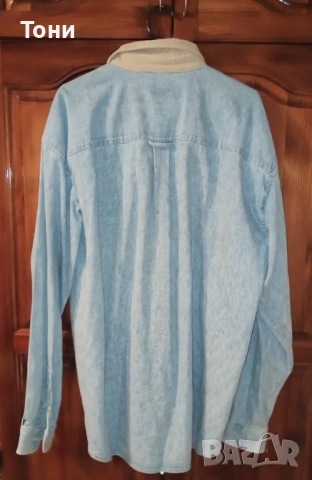 PART TWO Нова Мъжка Дънкова Риза с Яка L , снимка 12 - Ризи - 53714280