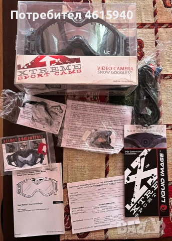 Очила / маска с 12МР вградена екшън камера + 2 нови батерии х1000мА, снимка 3 - Други спортове - 53518741