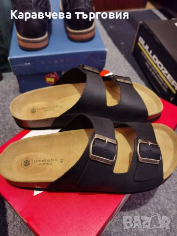 НОВИ Кожени маркови  Lumberjack , снимка 2 - Мъжки чехли - 41974658