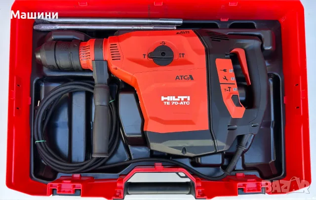 Hilti TE 70-ATC/AVR - Комбиниран мощен перфоратор 2100W 14.5J 05.2026г., снимка 2 - Перфоратори - 55880031