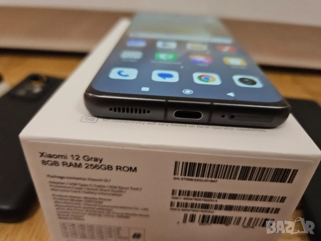 Смарт телефон Xiaomi 12 Gray 256gb памет 8gb RAM 5G С две , снимка 8 - Xiaomi - 52015282