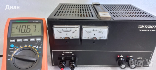 Лабораторно захранване VOLTCRAFT 40V 5A, снимка 6 - Друга електроника - 52416853