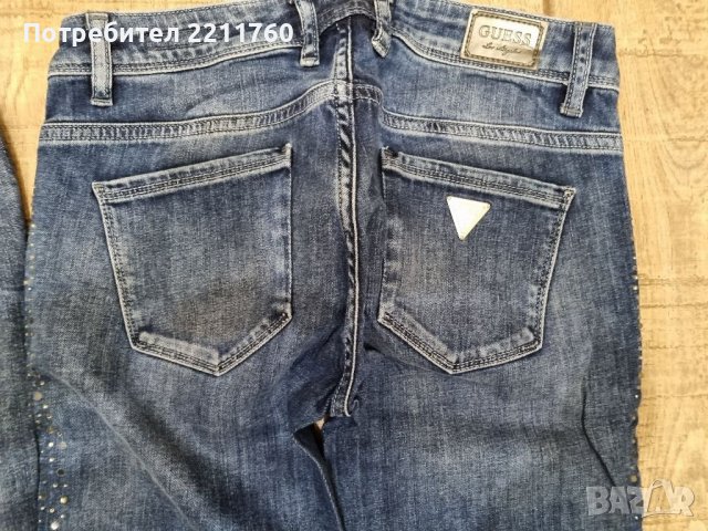 Дамски дънки с камъчета Liu Jo , снимка 4 - Дънки - 38922880