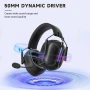 НОВИ сгъваеми безжични слушалки Captain 500 2.4GHz USB C Wireless Bluetooth 5.2, 60H, снимка 5