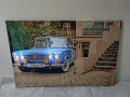 Светеща картина с LED осветление - Lada 1500, снимка 2