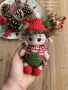 Плетени коледни мини играчки, снимка 5