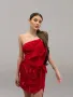 Червена дамска къса рокля , снимка 3
