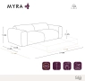 Разтегателен диван Express с матрак Dunlopillo 160 см, тъкан плат MYRA, снимка 7
