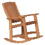 Дървен люлеещ стол кресло от дърво Меранти на склад-удобен и стабилен, снимка 2