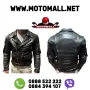 Кожено мото яке Мotomall Rock   Естествена кожа - телешки бокс  Цена - 498 лв.  ОТ S ДО 8XL , снимка 1