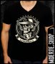 Черна тениска с щампа COWBOY SKULL, снимка 1 - Тениски - 42664427
