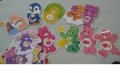 50 бр Грижовните мечета The Care Bears самозалепващи лепенки стикери украса картонена торта, снимка 2