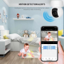 BabyCam WiFI вътрешна камера бебефон iCsee, снимка 4