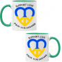 Чаша SUPPORT LOVE PRAY FOR UKRAINE , снимка 2