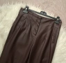 Кафяв кожен панталон размер 38 (М размер), снимка 2