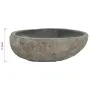 vidaXL Мивка от речен камък, овална, (29-38)x(24-31) см, снимка 6