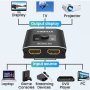 Двупосочен алуминиев HDMI превключвател 4K@60hz/2в1 изход,4K/3D/HDR>Xbox PS5/4/3 Blu-Ray/HDTV, снимка 1 - Плейъри, домашно кино, прожектори - 44413175