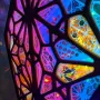 3D Дървена Бохемска Прожекционна Нощна Лампа,LED Цветни Диамантени Светлини, снимка 5
