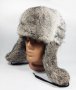 Руски шапки-ушанки от заешки естествен косъм., снимка 7