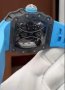 Мъжки луксозен часовник Richard Mille RM 53-01 Blue Rubber Strap Super High Quality , снимка 14